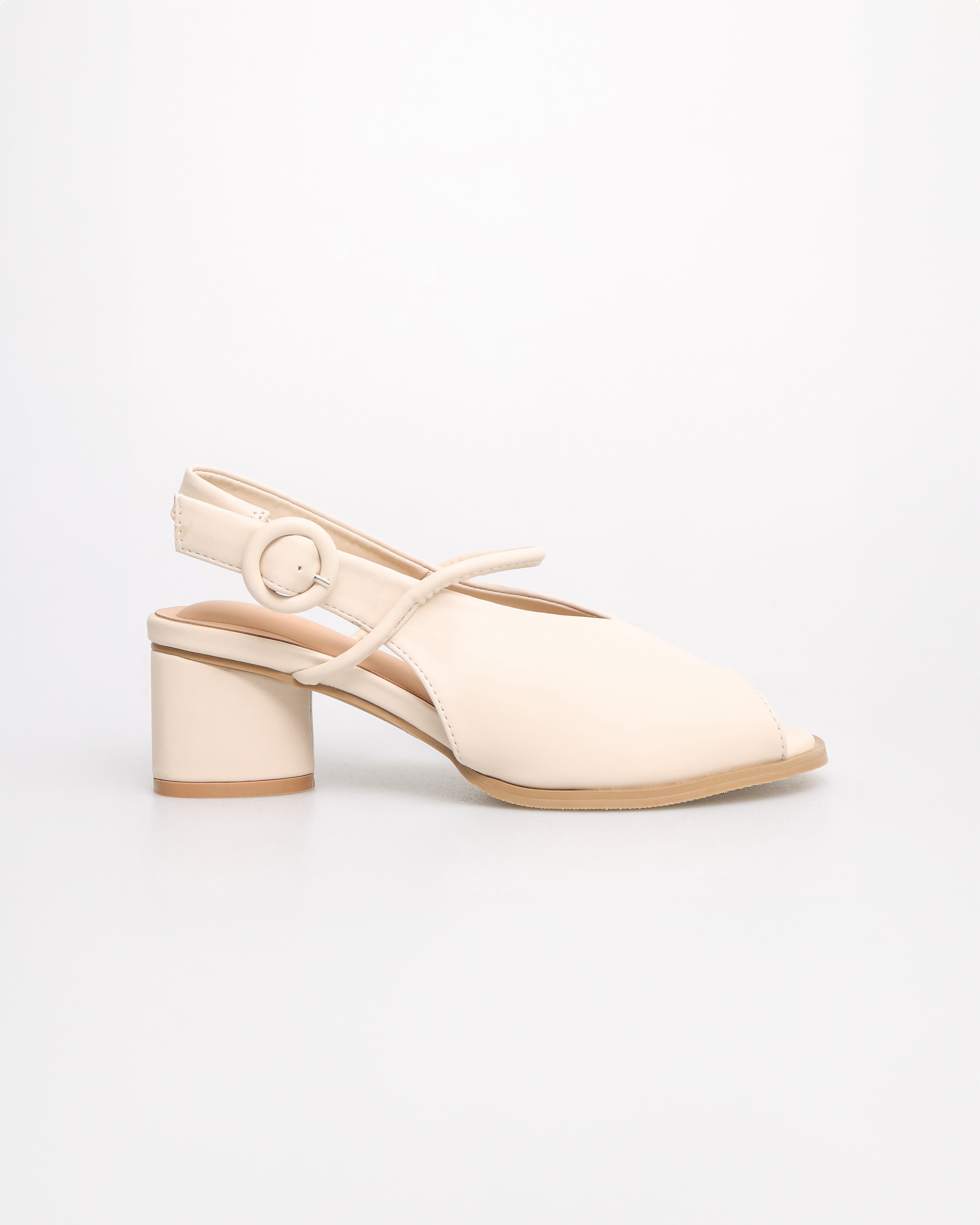 Tomaz YX173 Ladies Slingback Low Heels (Beige)