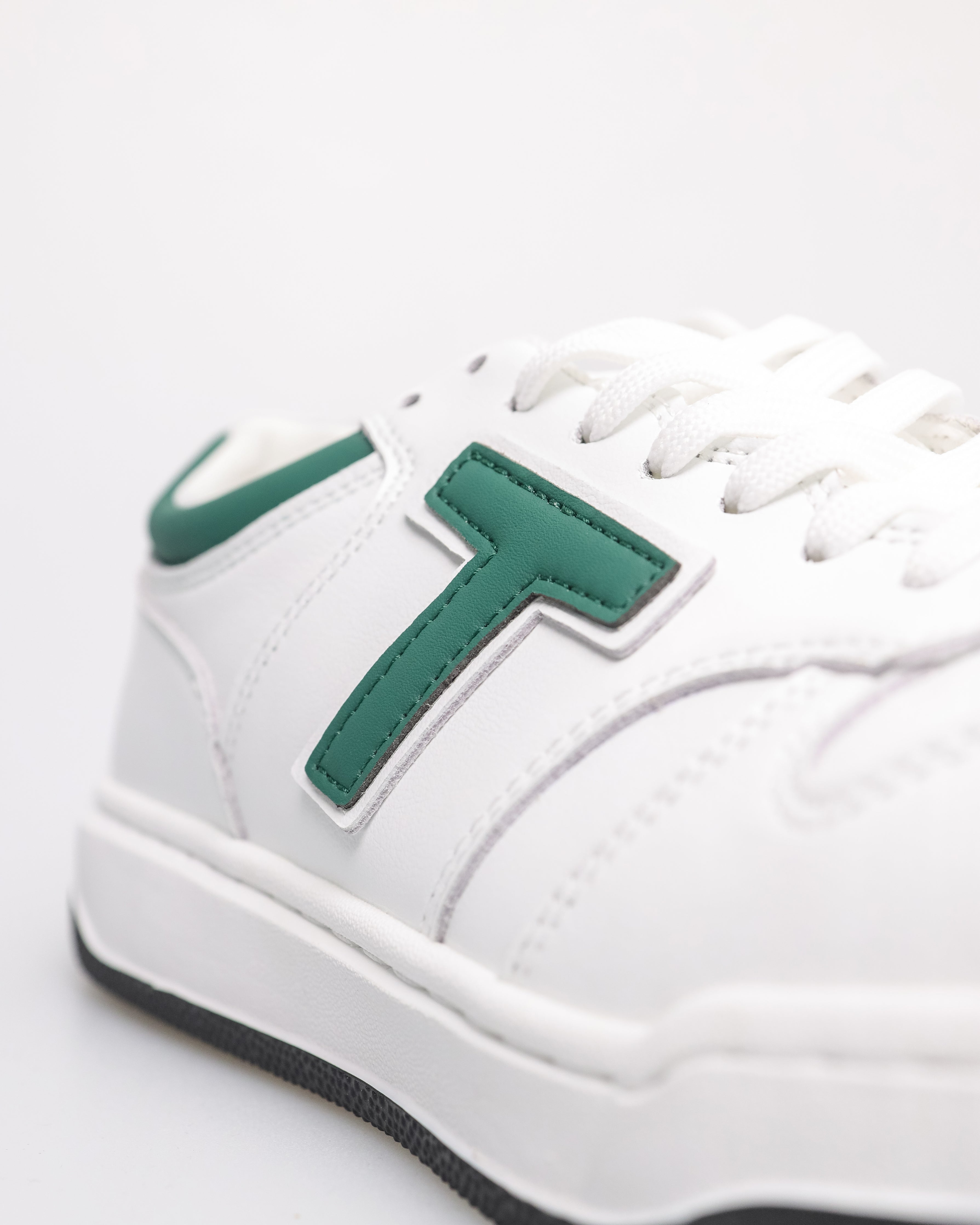 Tomaz TY025 Men's Treadmaster Sneakers (White/Green)