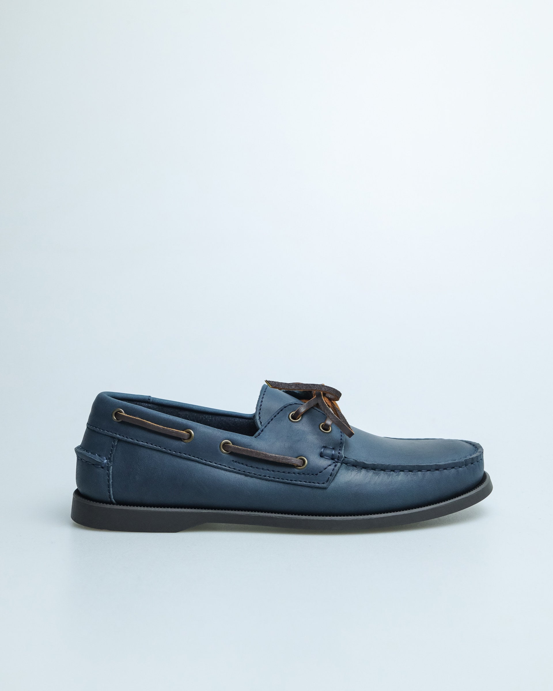 Tomaz C328A Men's Leather Boat Shoes (Blue) – TOMAZ