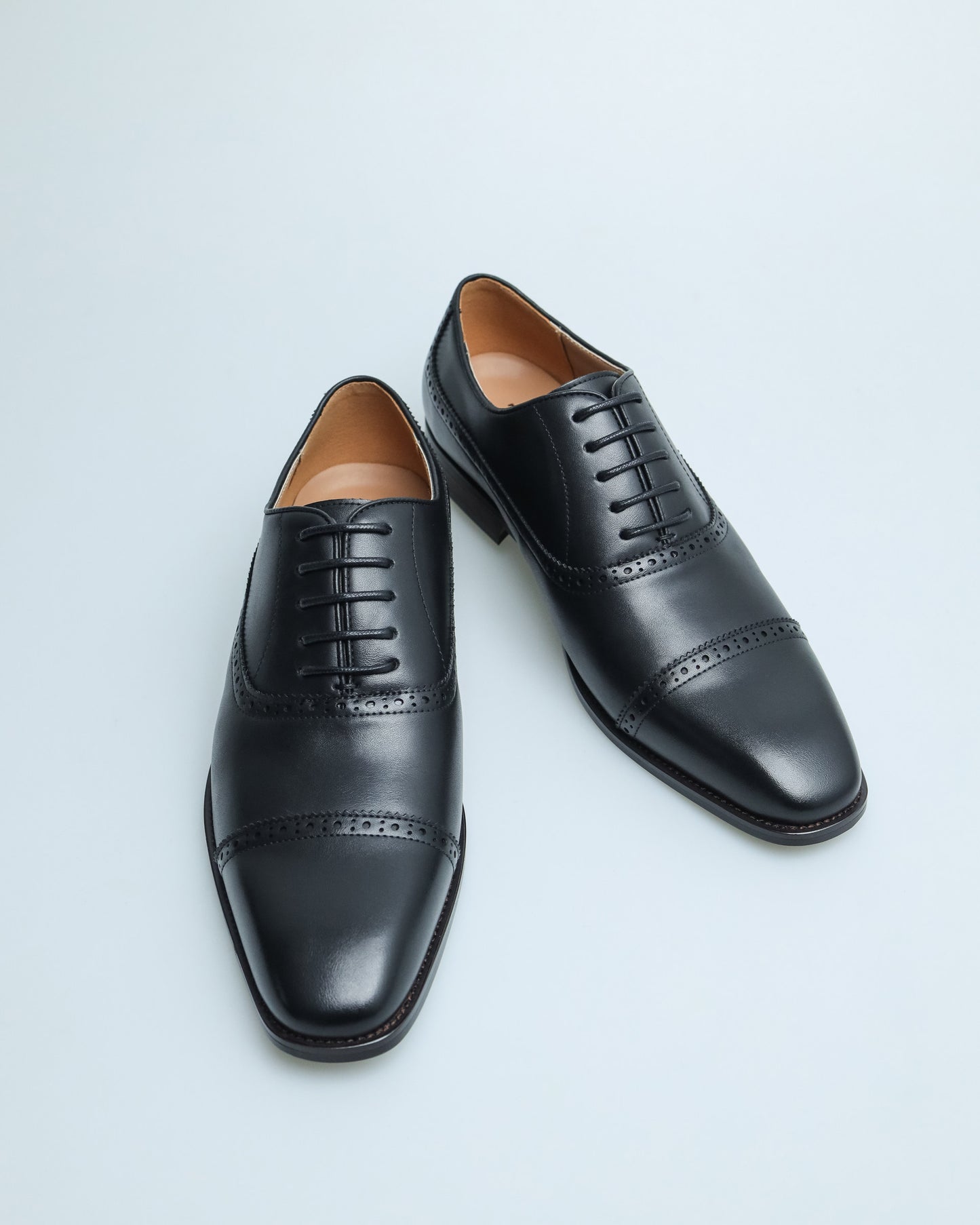 Tomaz F396 Men's Cap Toe Oxford (Black)