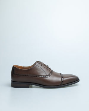 
                  
                    Load image into Gallery viewer, Tomaz F396 Men&amp;#39;s Cap Toe Oxford (Coffee)
                  
                