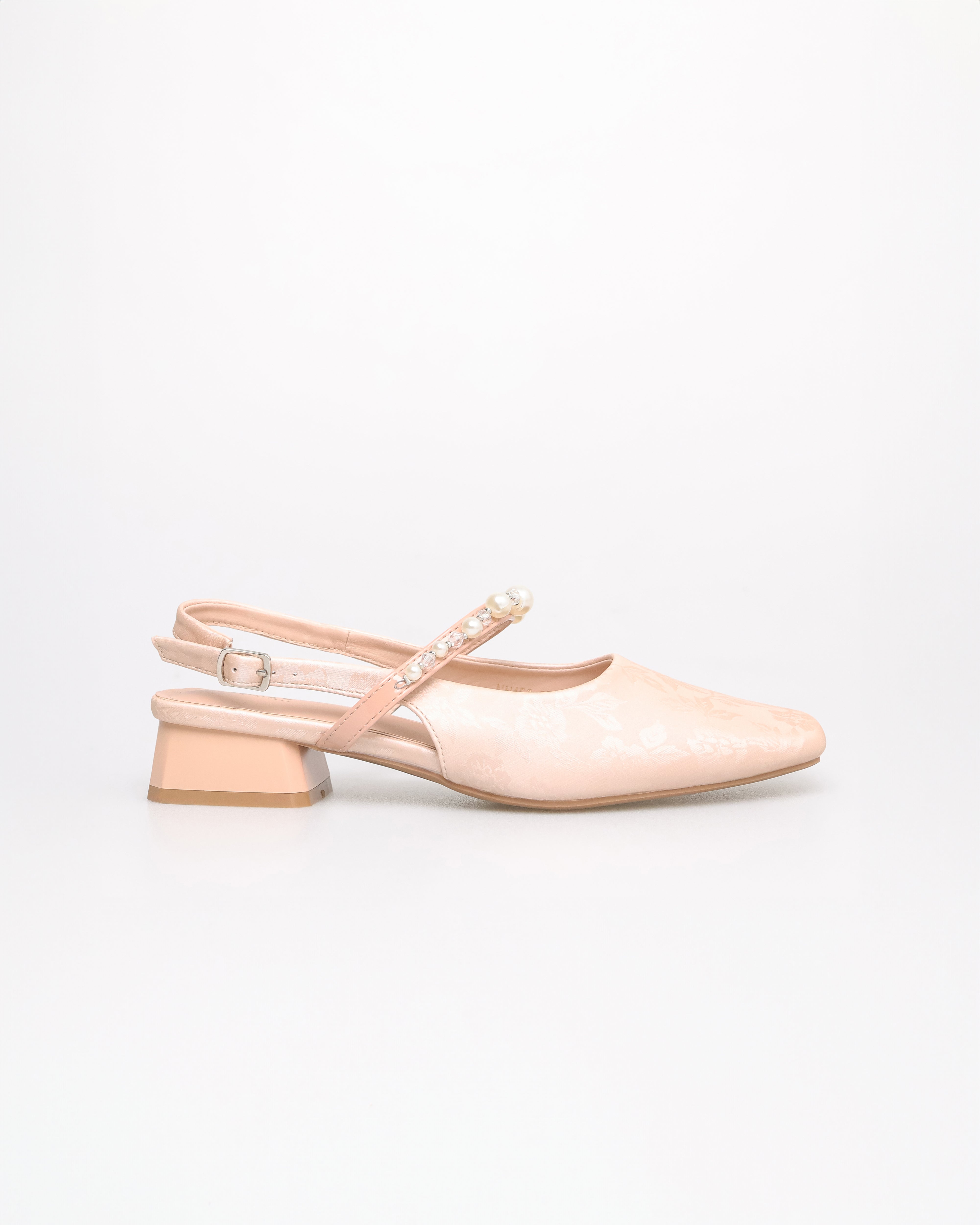 Tomaz NN459 Ladies Pearl Slingback Flats (Pink)