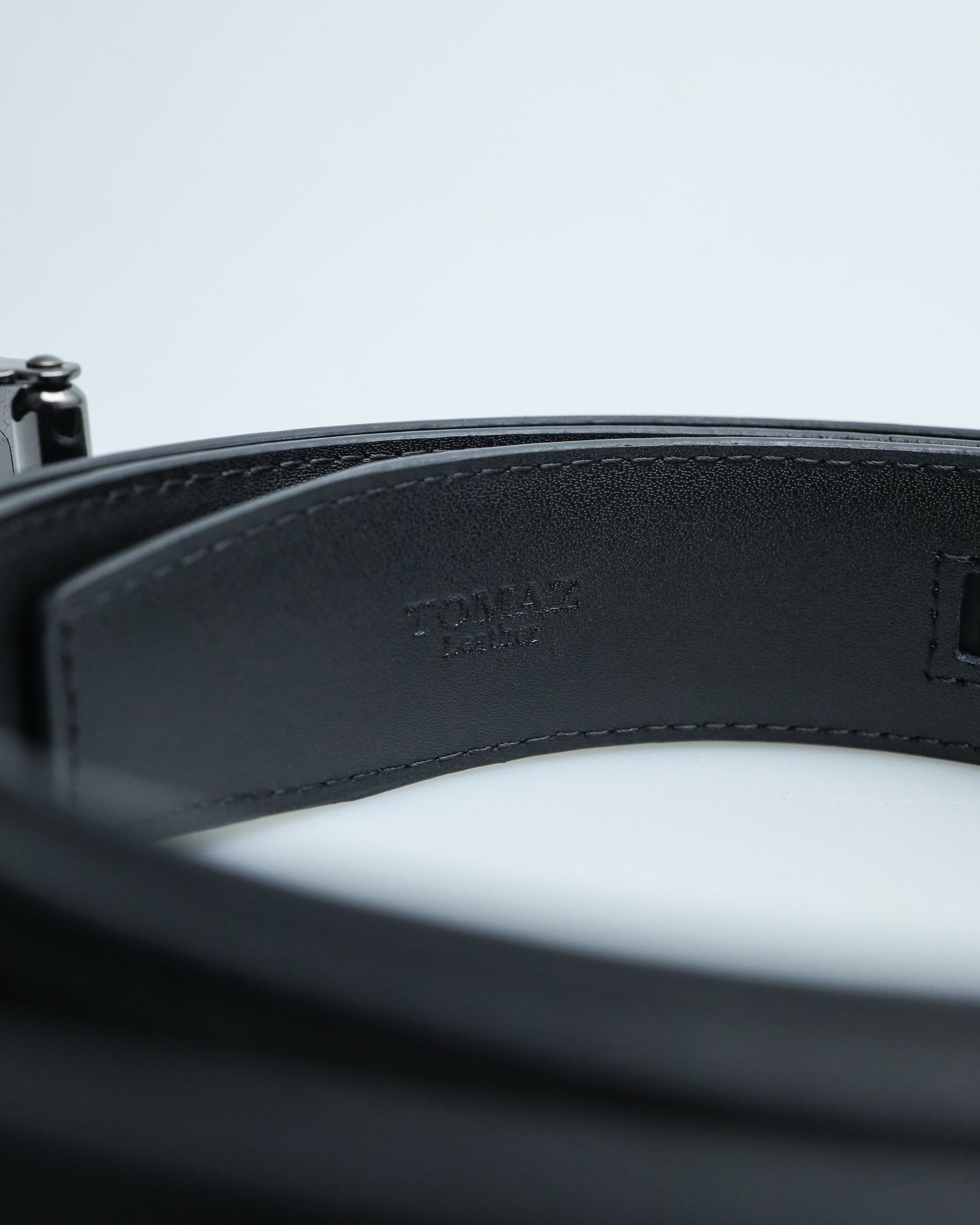 Tomaz AB088 Men's Automatic Leather Belt (Black)