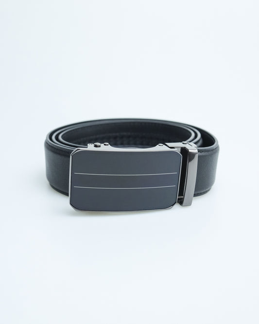 Tomaz AB098 Men's Automatic Leather Belt (Black)