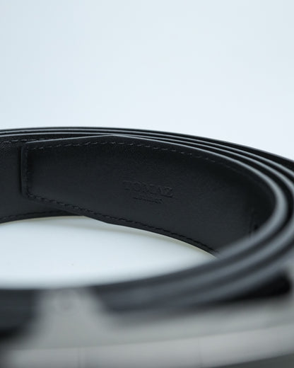 Tomaz AB097 Men's Automatic Leather Belt (Black)