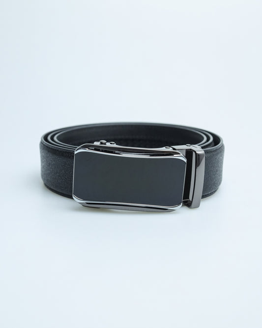 Tomaz AB099 Men's Automatic Leather Belt (Black)