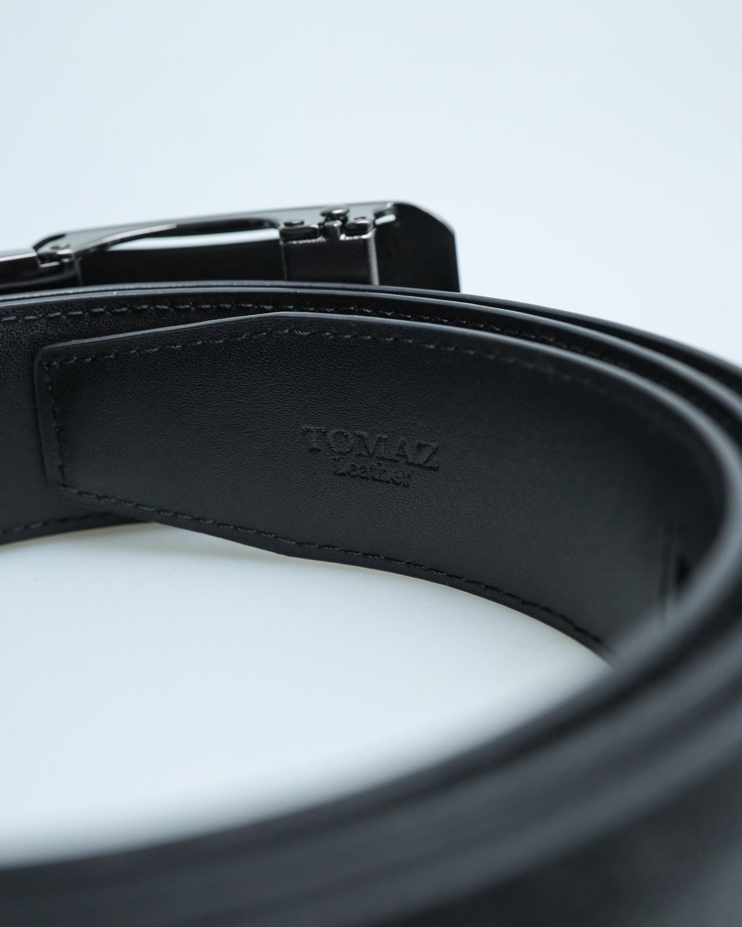 Tomaz AB099 Men's Automatic Leather Belt (Black)