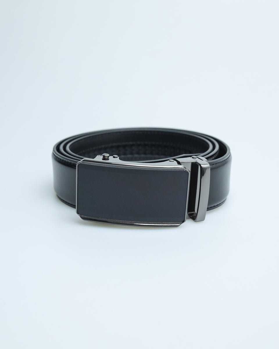 Tomaz AB091 Men's Automatic Leather Belt (Black) – TOMAZ