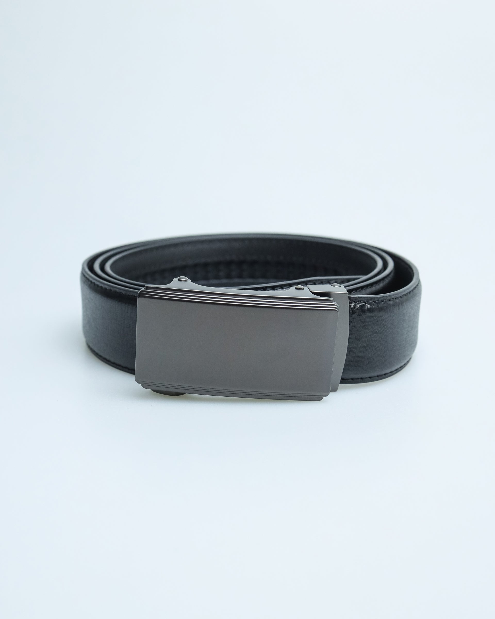 Tomaz AB085 Men's Automatic Split Leather Belt (Black)