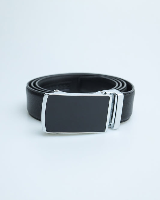 Tomaz AB093 Men's Automatic Leather Belt (Black)