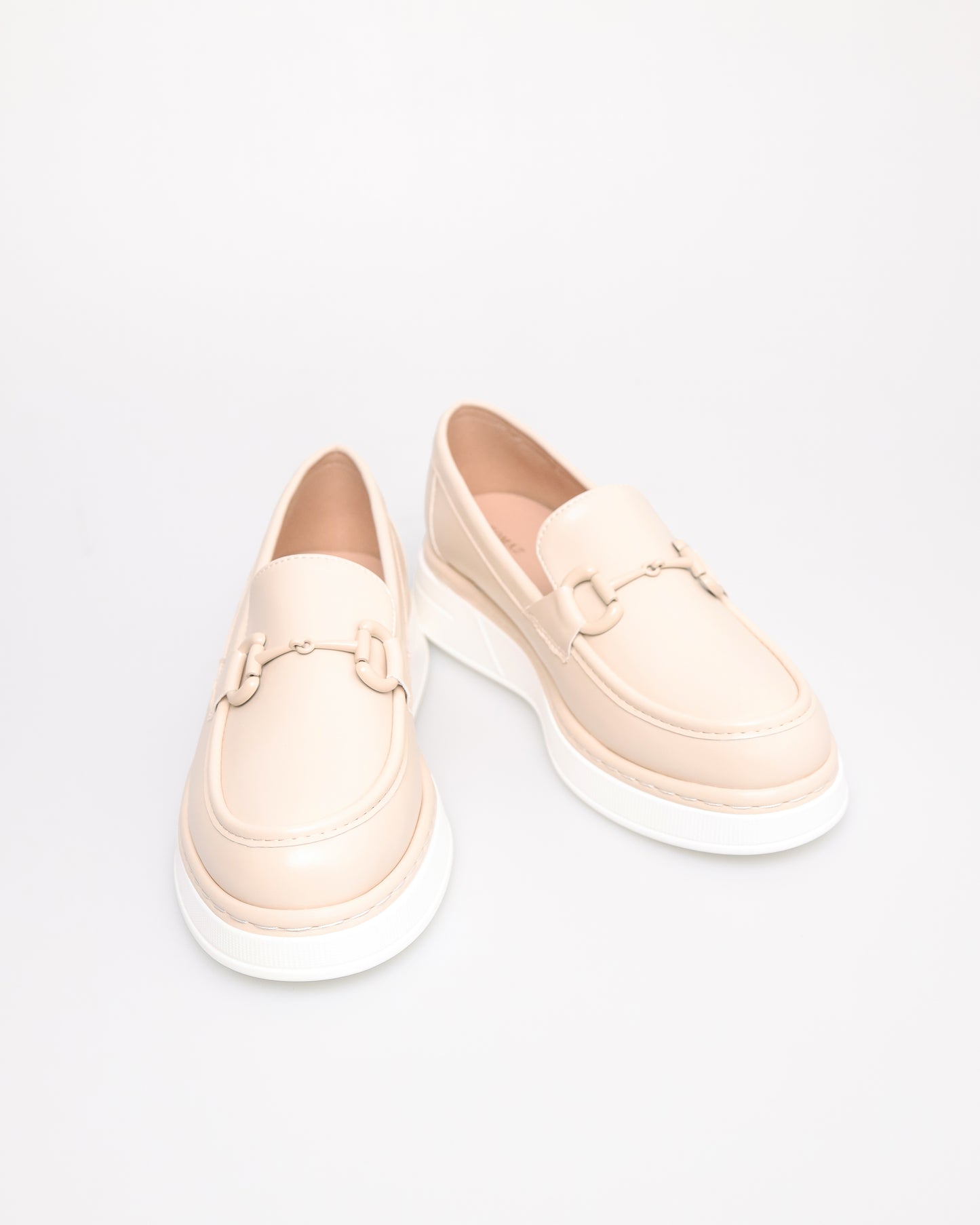 Tomaz NN405 Ladies D-Buckle Loafers (Cream)