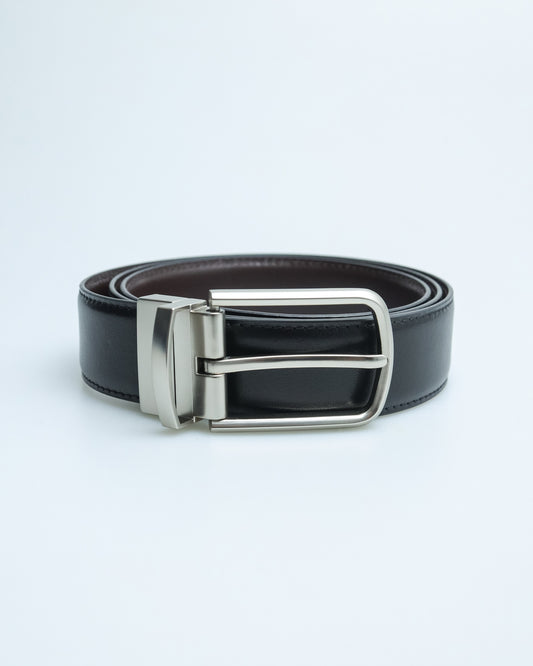 Tomaz AB105 Men's Reversible Leather Belt (Black/Brown)