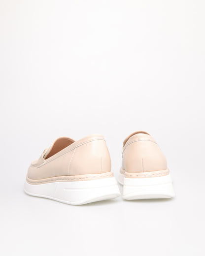 Tomaz NN405 Ladies D-Buckle Loafers (Cream)