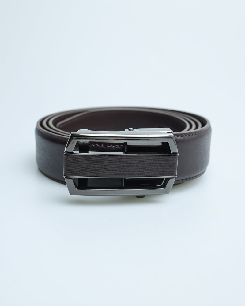 Tomaz AB084 Men's Automatic Leather Belt (Brown)