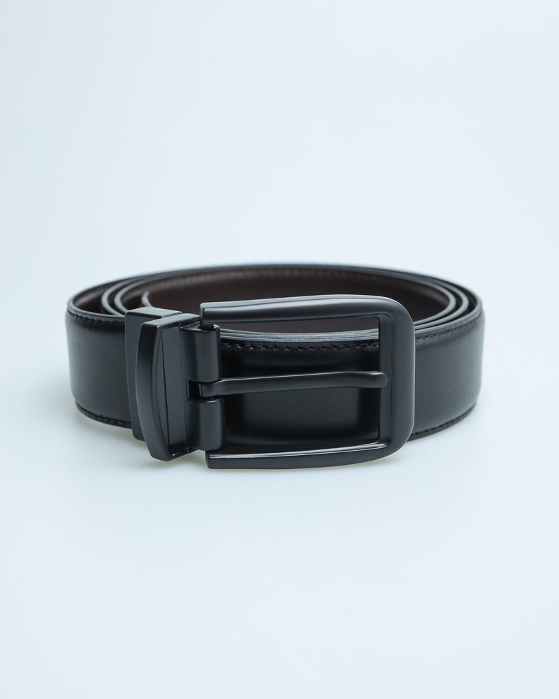 Tomaz AB106 Men's Reversible Leather Belt (Black/Brown)