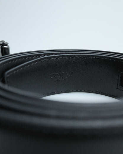 Tomaz AB094 Men's Automatic Leather Belt (Black)