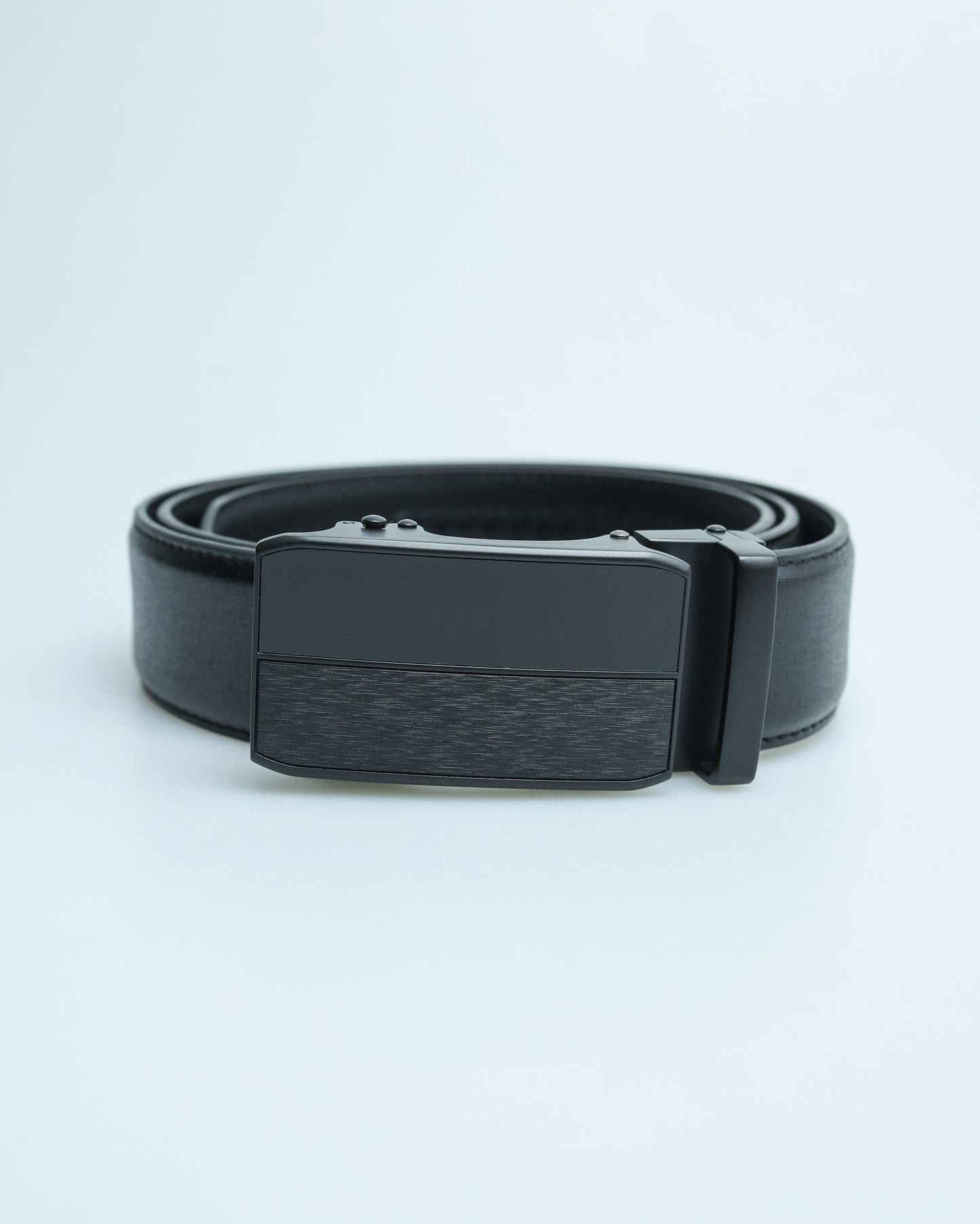 Tomaz AB086 Men's Automatic Leather Belt (Black)