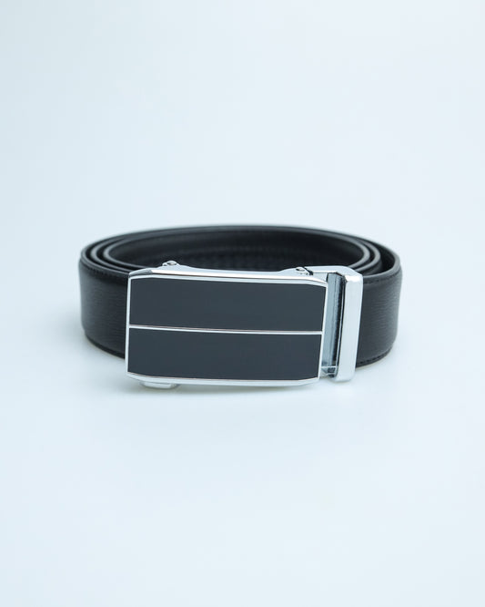 Tomaz AB095 Men's Automatic Leather Belt (Black)