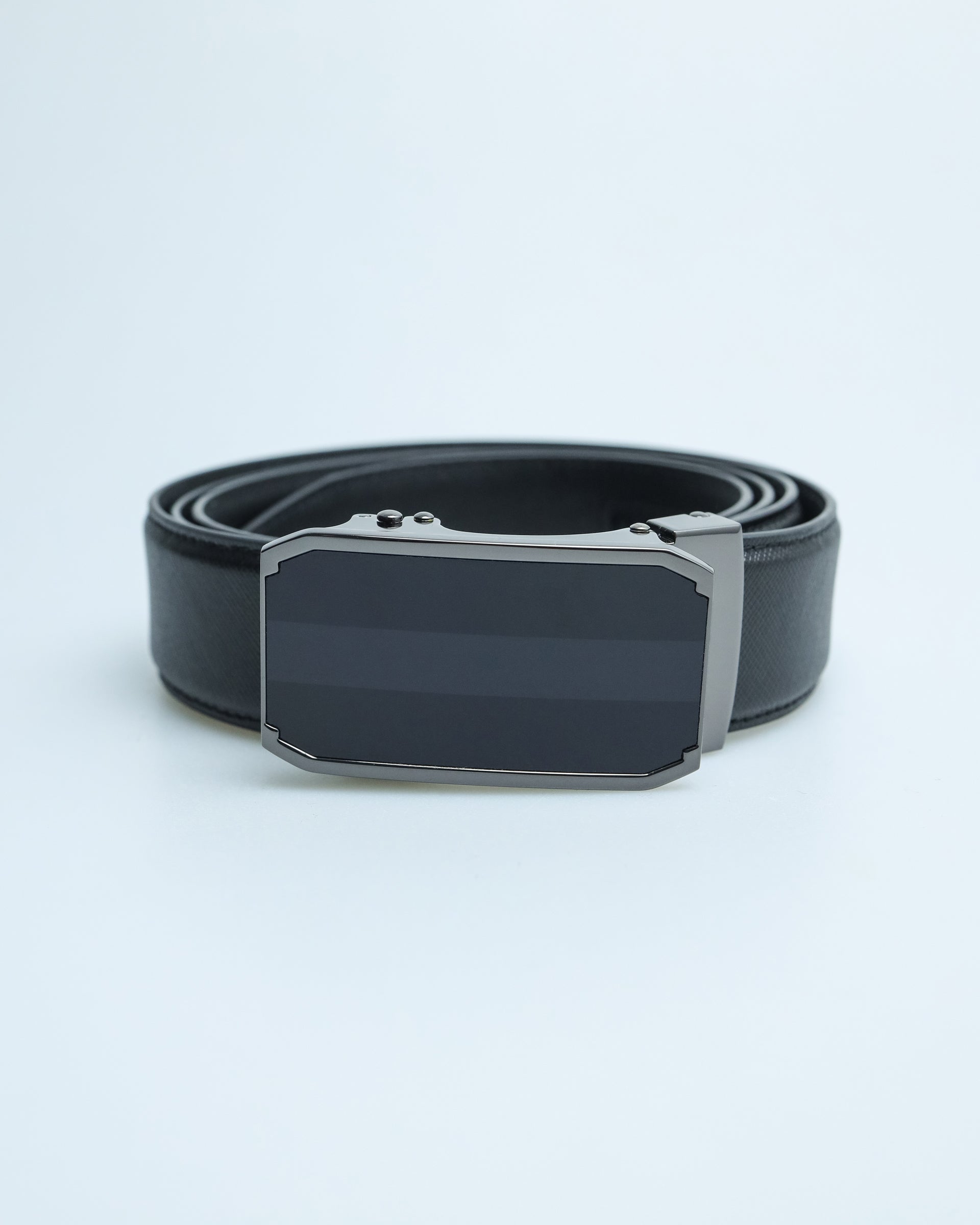 Tomaz AB082 Men's Automatic Leather Belt (Black)