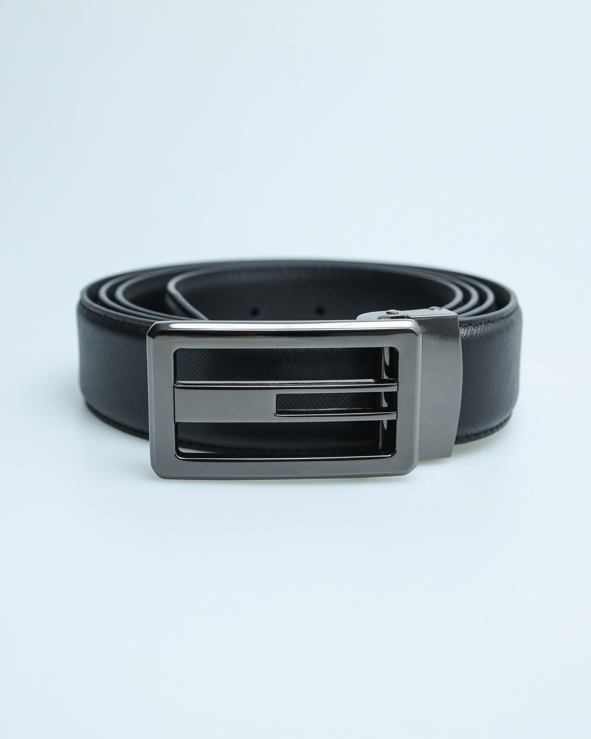 Tomaz AB102 Men's Automatic Leather Belt (Black)