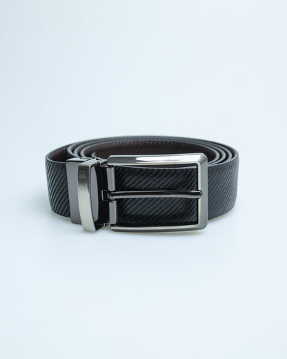 Tomaz AB103 Men's Reversible Leather Belt (Black/Brown)