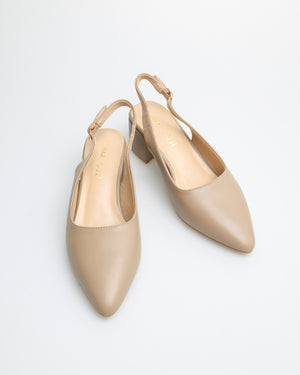 
                  
                    Load image into Gallery viewer, Tomaz YX112 Ladies Slingback Heels (Taupe)
                  
                