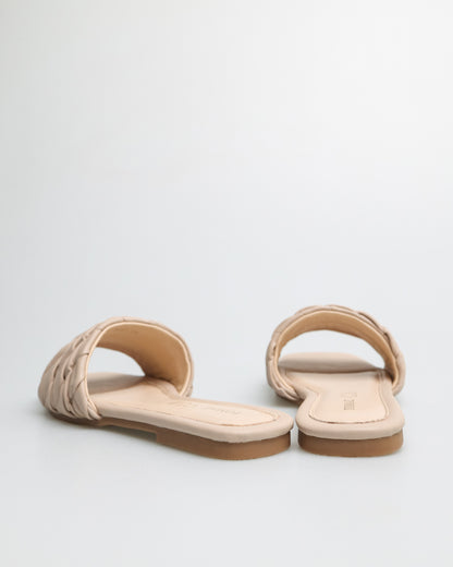 Tomaz YX97 Ladies Wavy Strap Sandals (Beige)