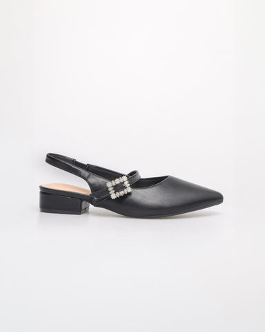 Tomaz NN430 Ladies Pointy Crystal Buckle Heels