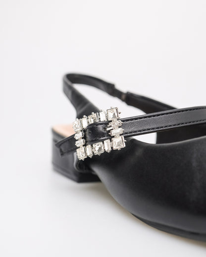 Tomaz NN430 Ladies Pointy Crystal Buckle Heels