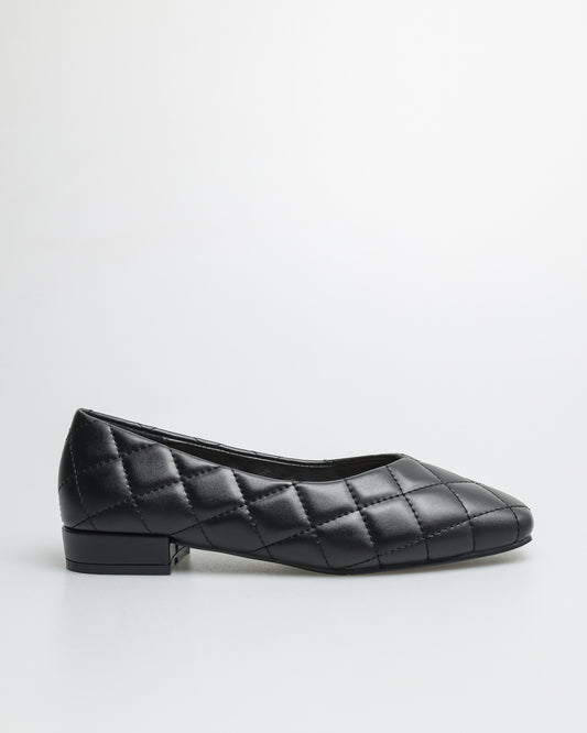 Tomaz YX107 Ladies Classic Low Heels (Black)