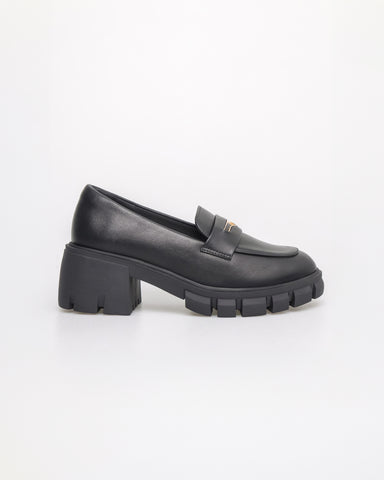 Tomaz NN373 Ladies Chunky Loafers Heels