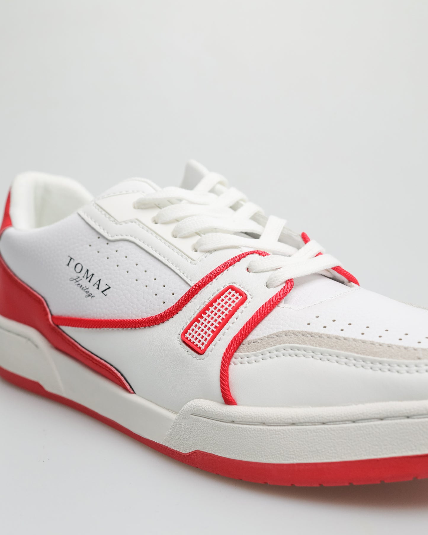 Tomaz C611 Men's Sneakers (White/Red)