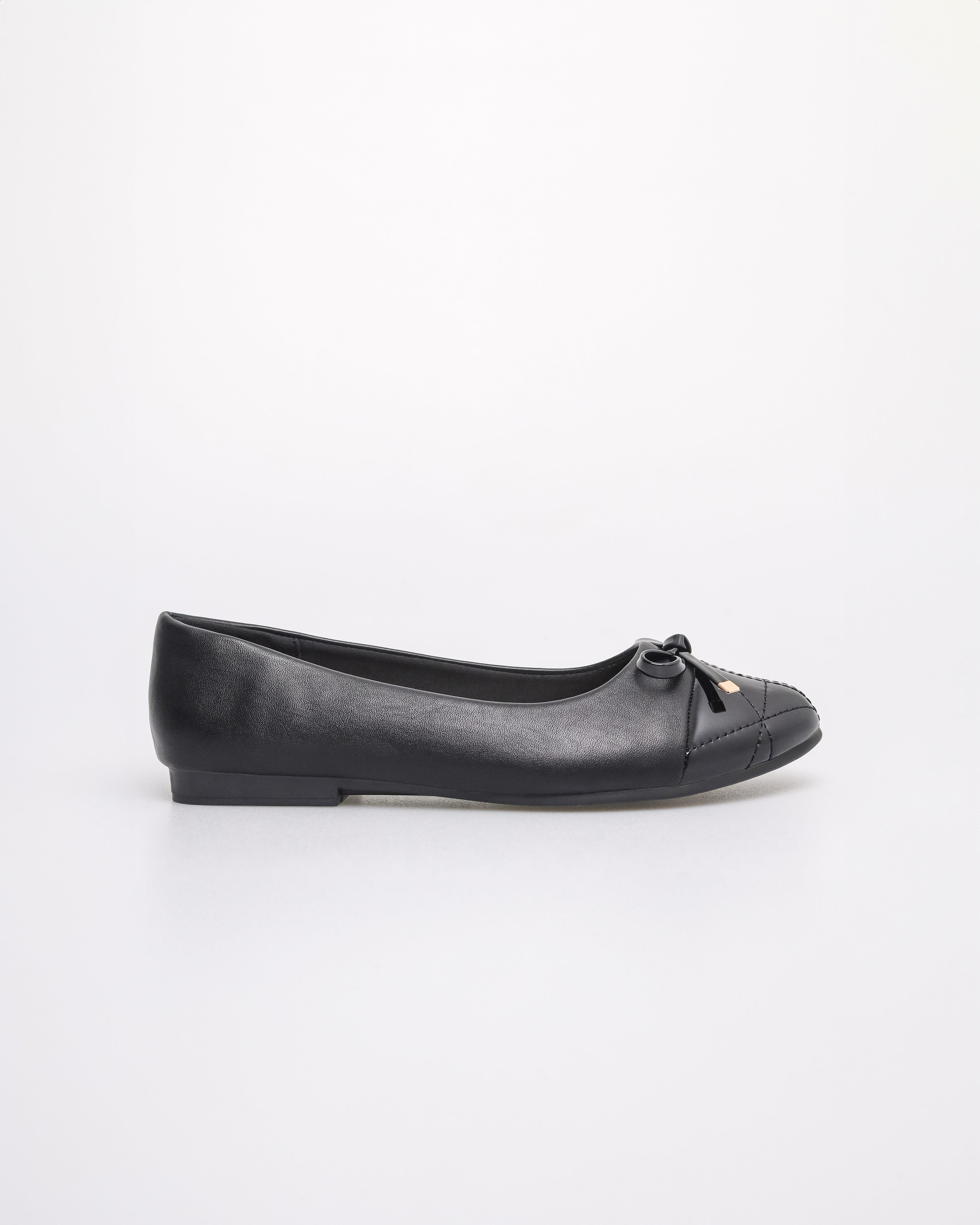 Tomaz NN366 Ladies Bow Flats (Black)