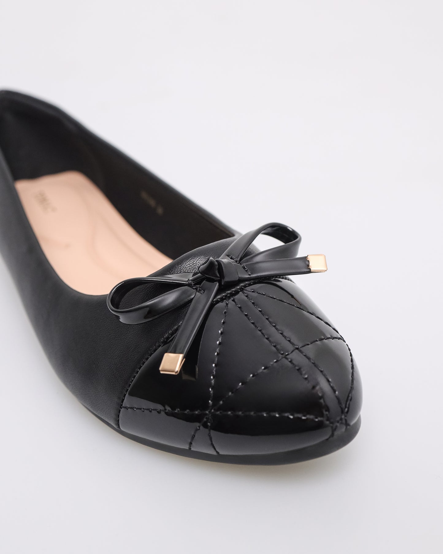 Tomaz NN366 Ladies Bow Flats (Black)