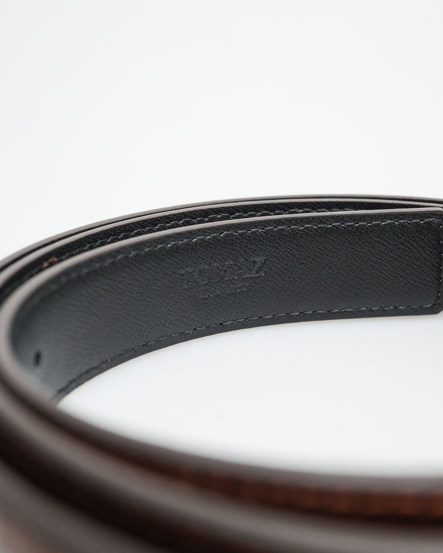 Tomaz ABL001 Ladies Split Leather Belt (Brown/Black)