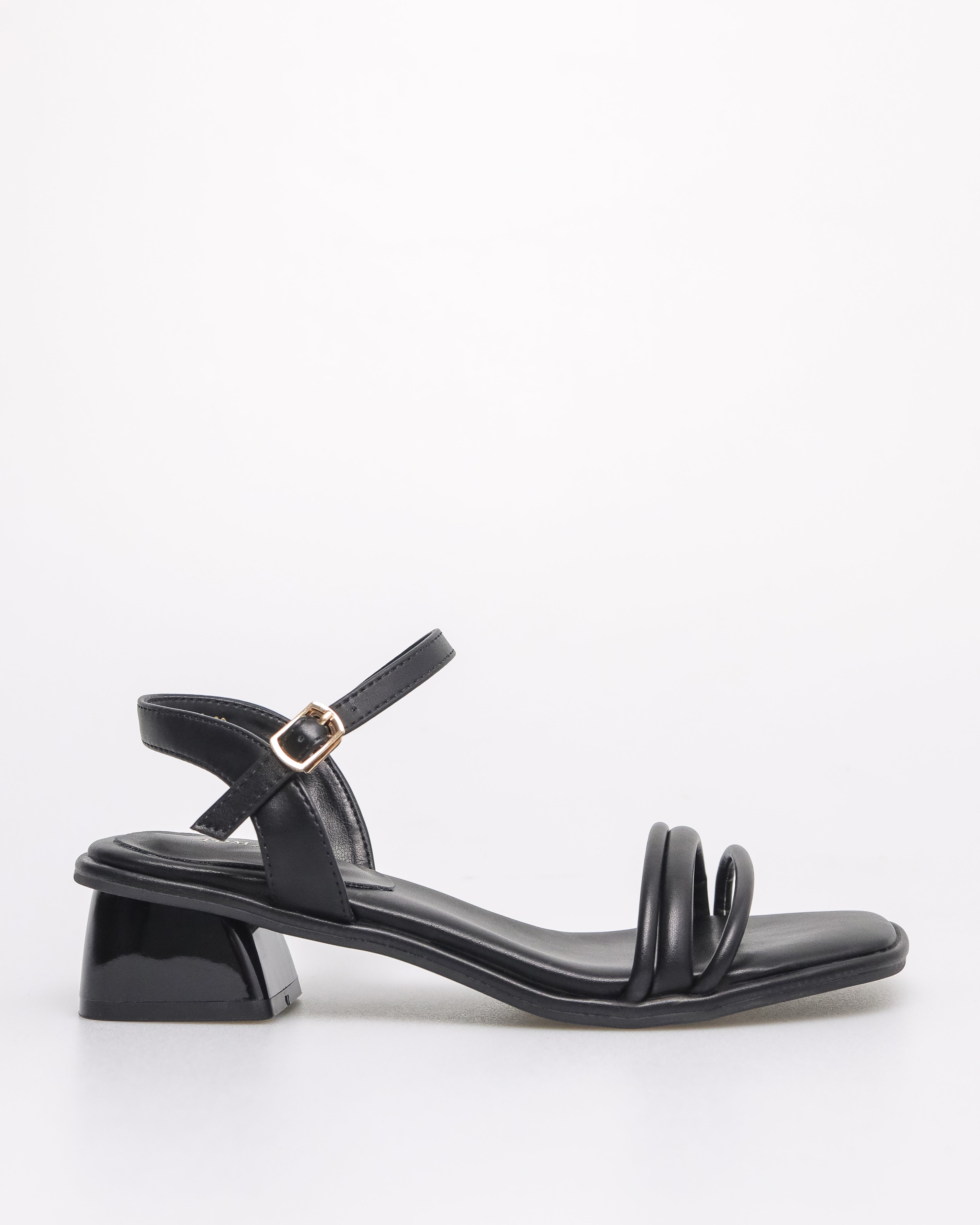 Black strappy slingback heels online