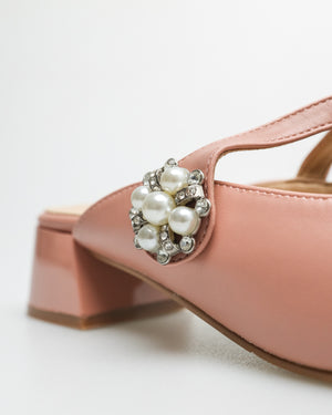 
                  
                    Load image into Gallery viewer, Tomaz YX110 Ladies Flower Gem Heels (Pink)
                  
                