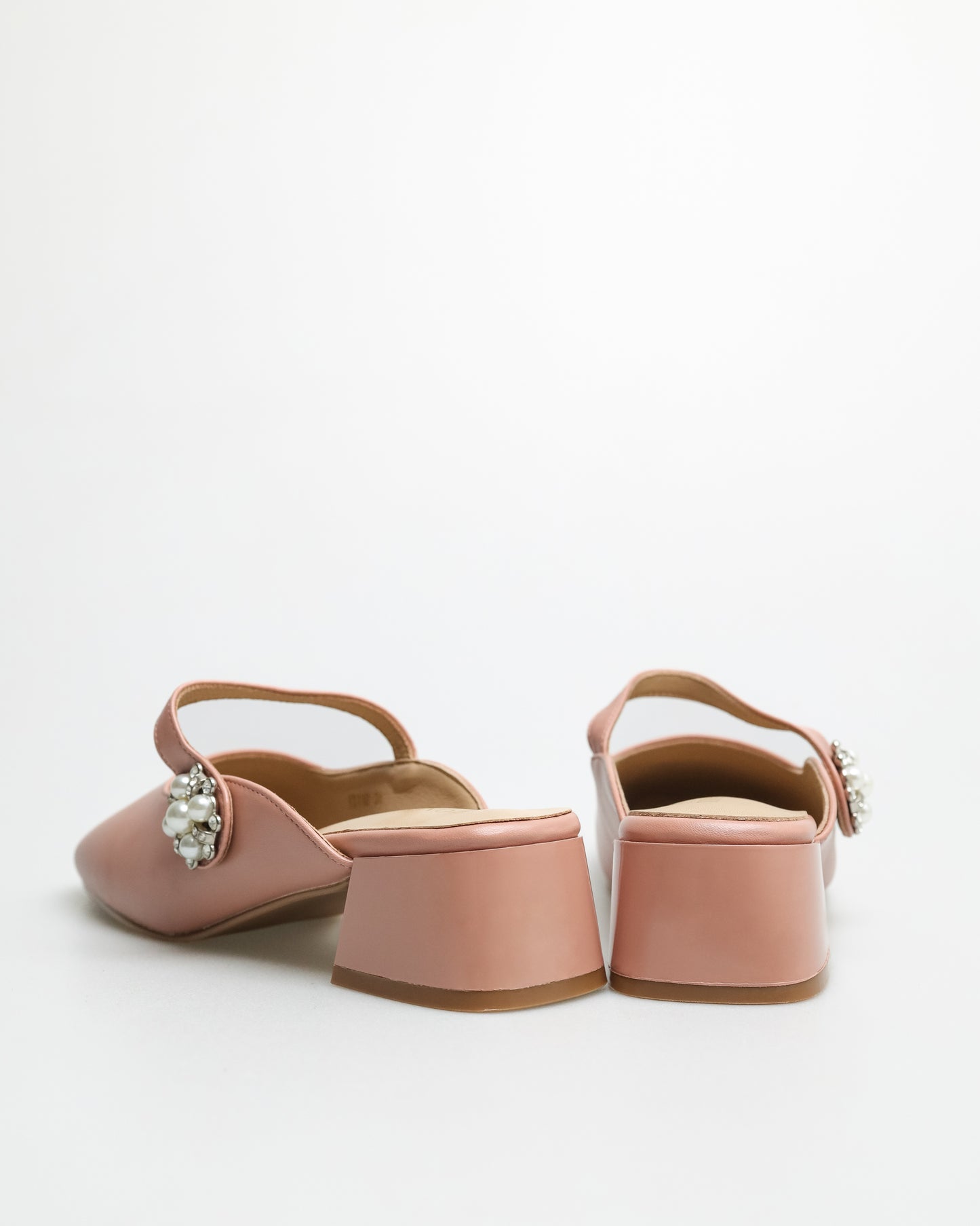 Tomaz YX110 Ladies Flower Gem Heels (Pink)