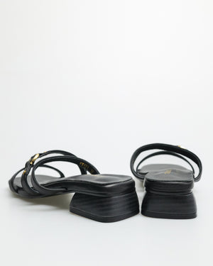 
                  
                    Load image into Gallery viewer, Tomaz YX121 Ladies Trio Strap Heels (Black)
                  
                