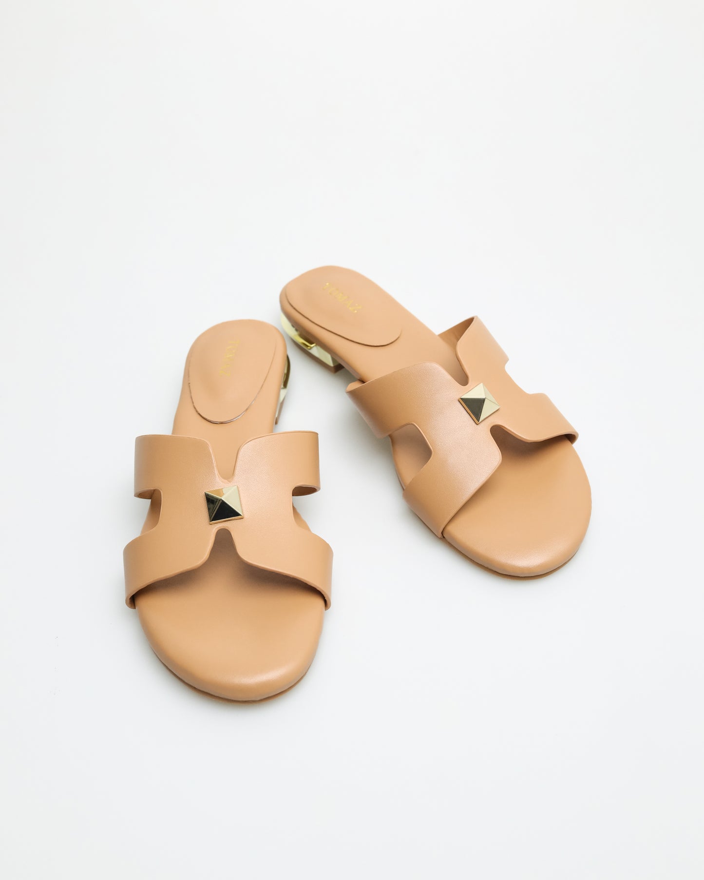 Tomaz YX123 Ladies Gem Strap Sandals (Camel)