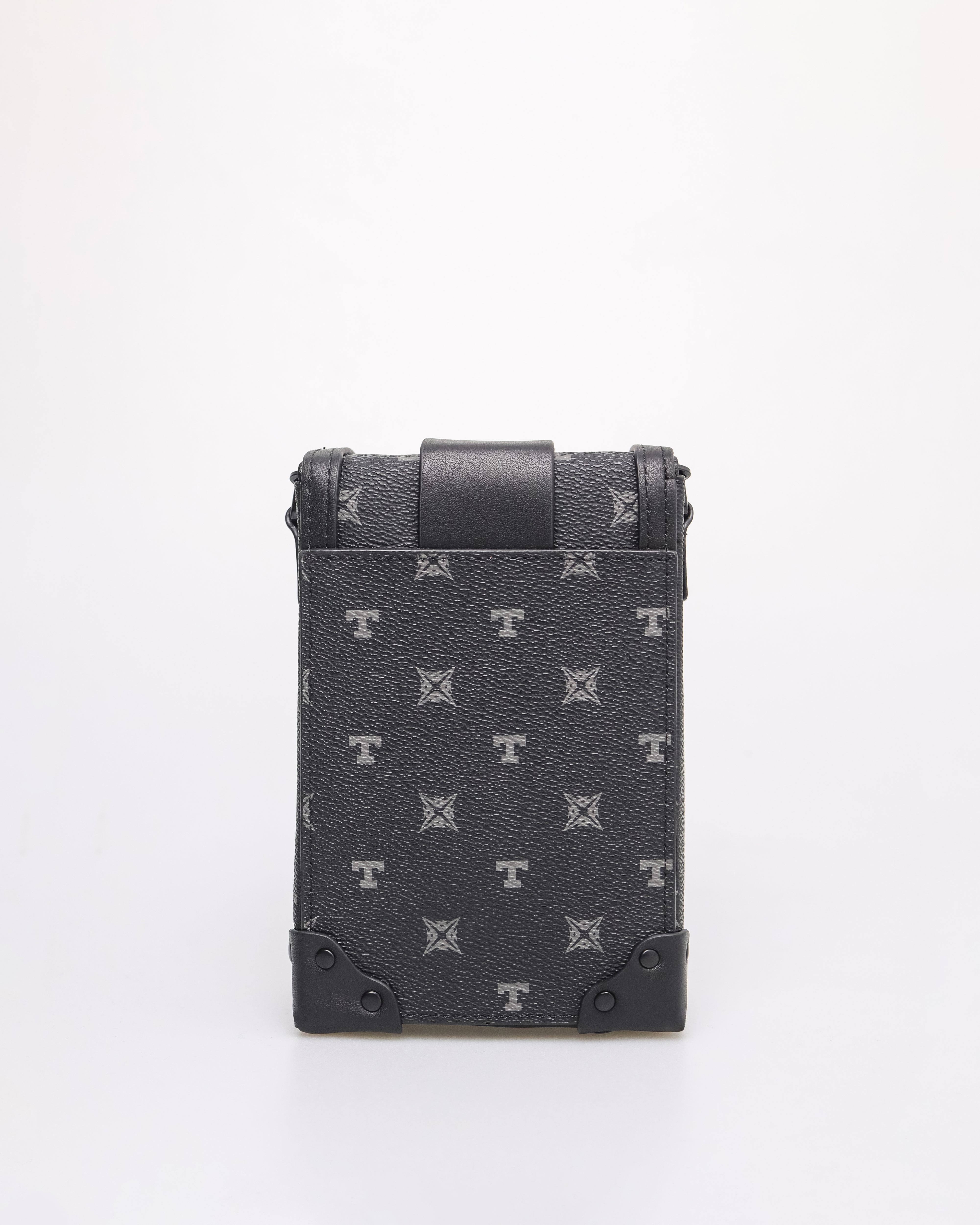 Tomaz NT-TZ433 Monogram Elongated Mini Bag (Black)