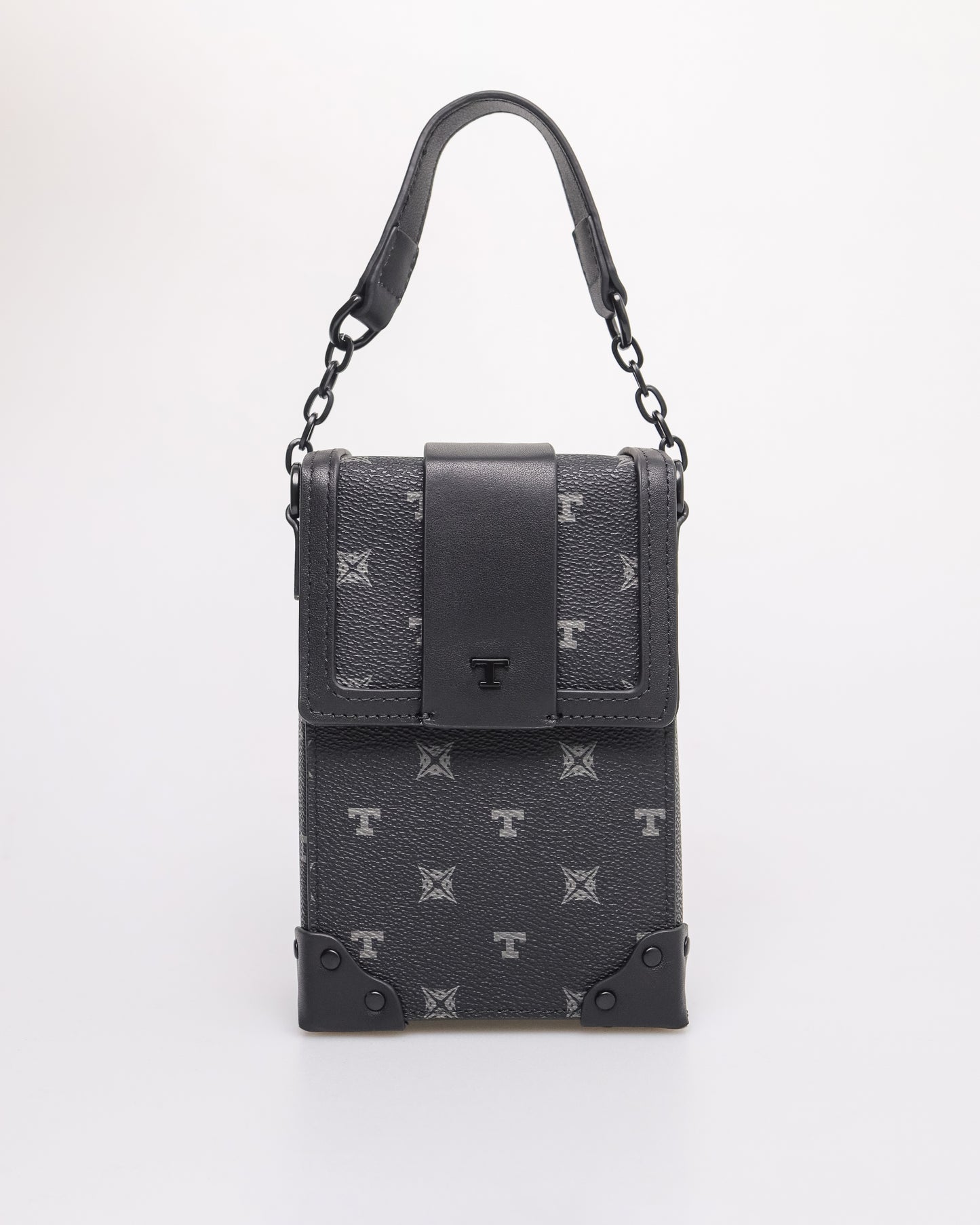 Tomaz NT-TZ433 Monogram Elongated Mini Bag (Black)