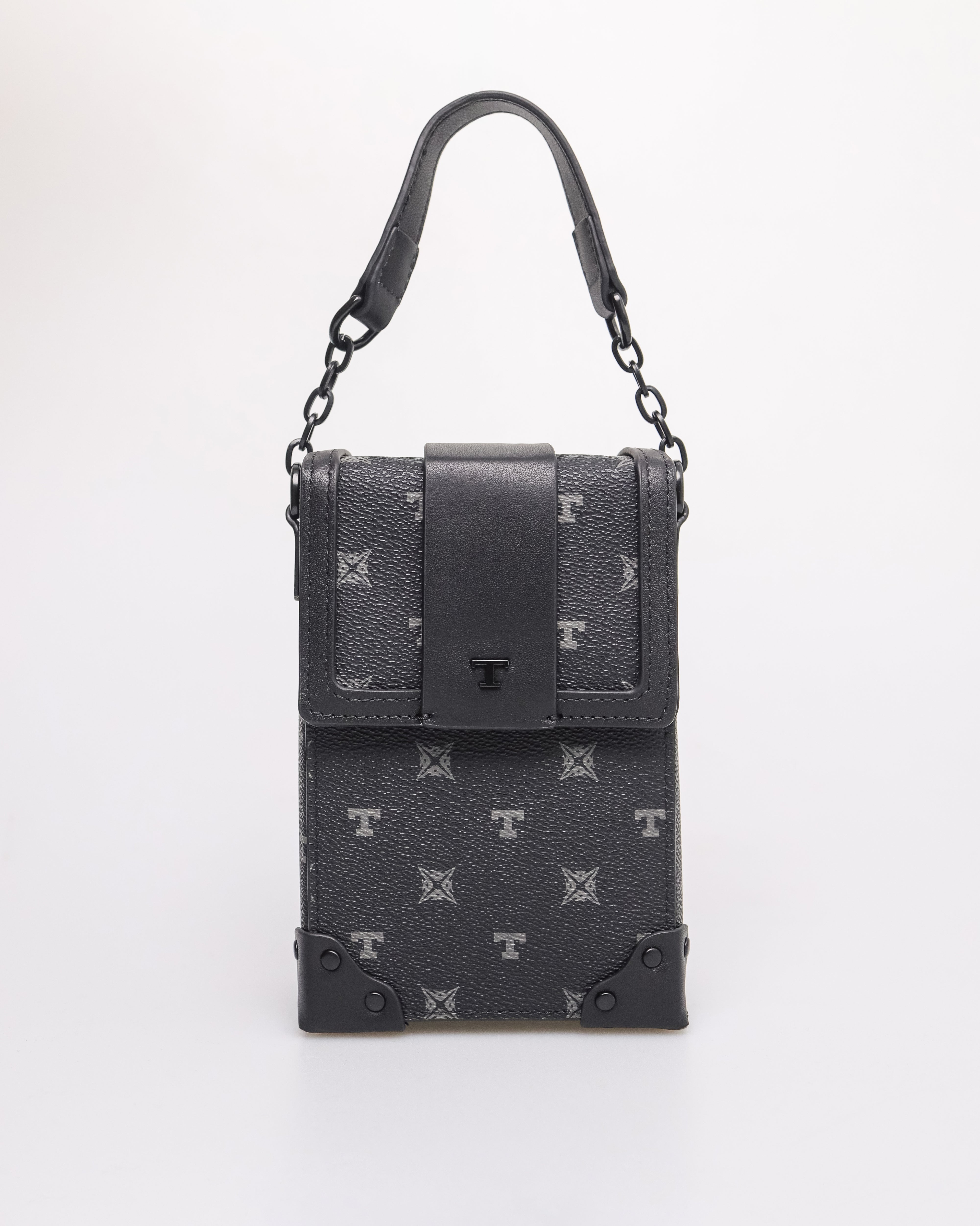 Tomaz NT-TZ433 Monogram Elongated Mini Bag (Black)