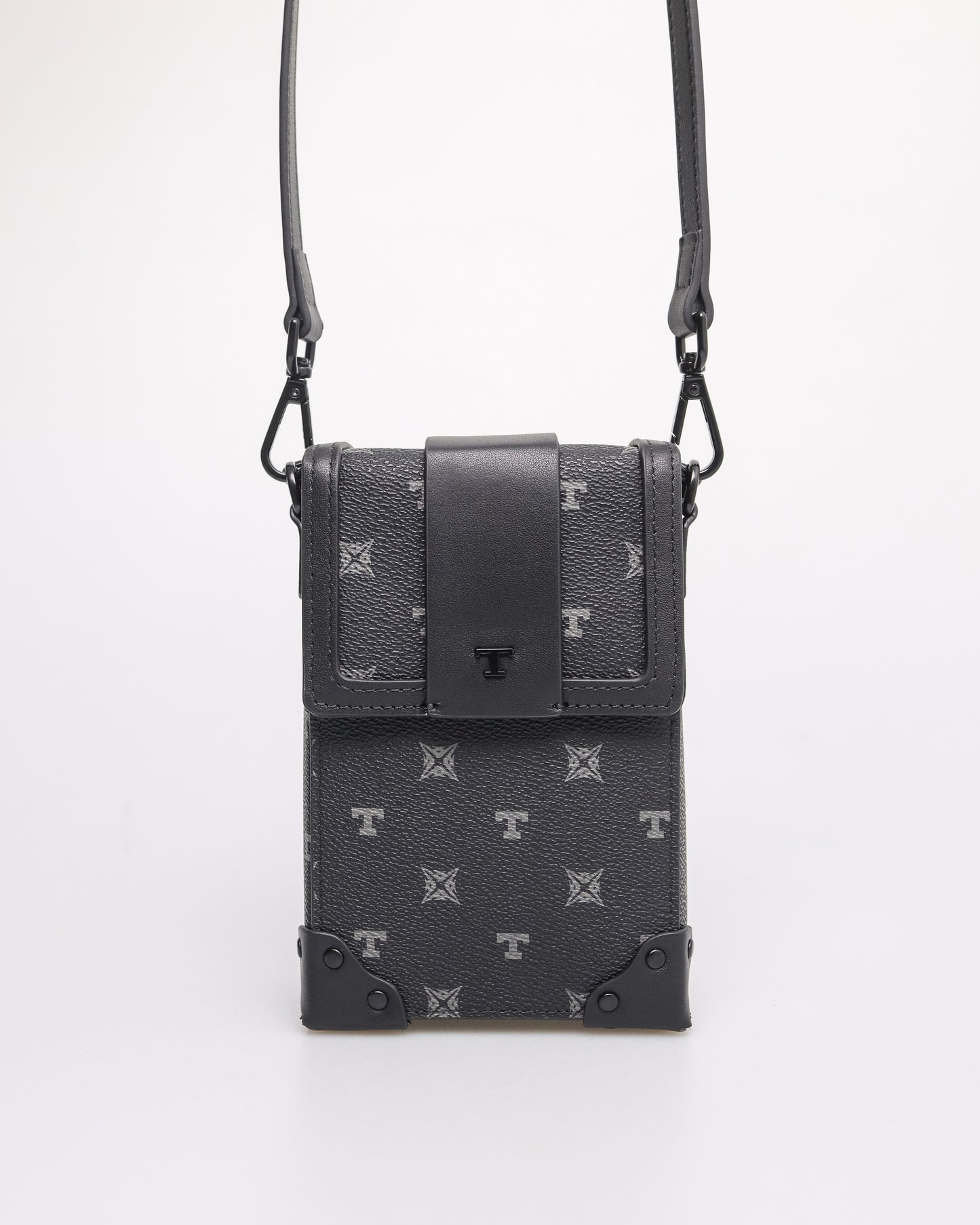 Tomaz NT-TZ433 Monogram Elongated Mini Bag (Black)