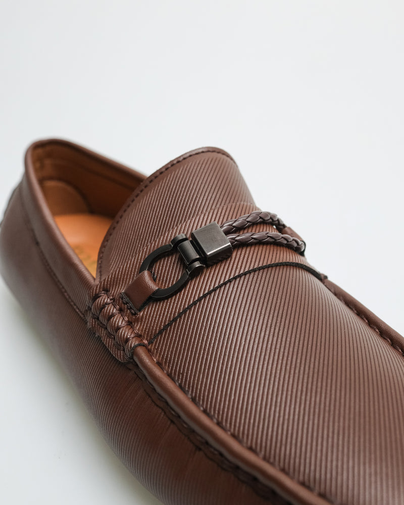 
                  
                    Load image into Gallery viewer, Tomaz C516 Men&amp;#39;s Buckle Moccasins (Coffee)
                  
                