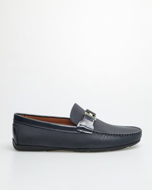 
                  
                    Load image into Gallery viewer, Tomaz C031A Men&amp;#39;s Buckle Moccasins (Navy)
                  
                