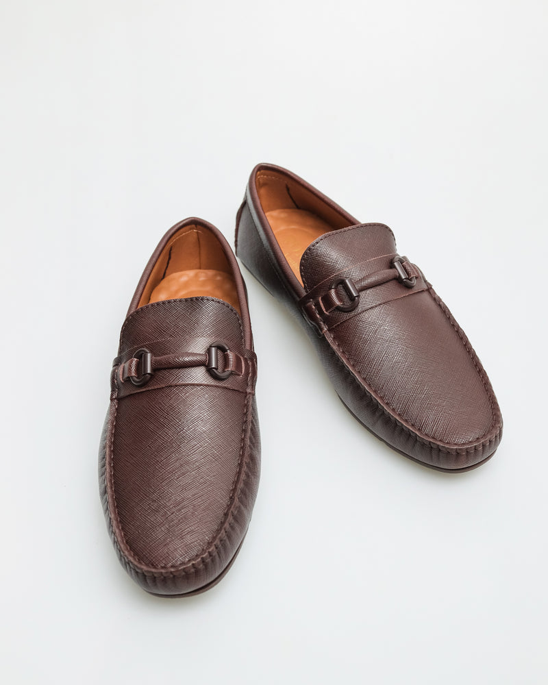 
                  
                    Load image into Gallery viewer, Tomaz C485 Buckle Moccasins (Coffee)
                  
                