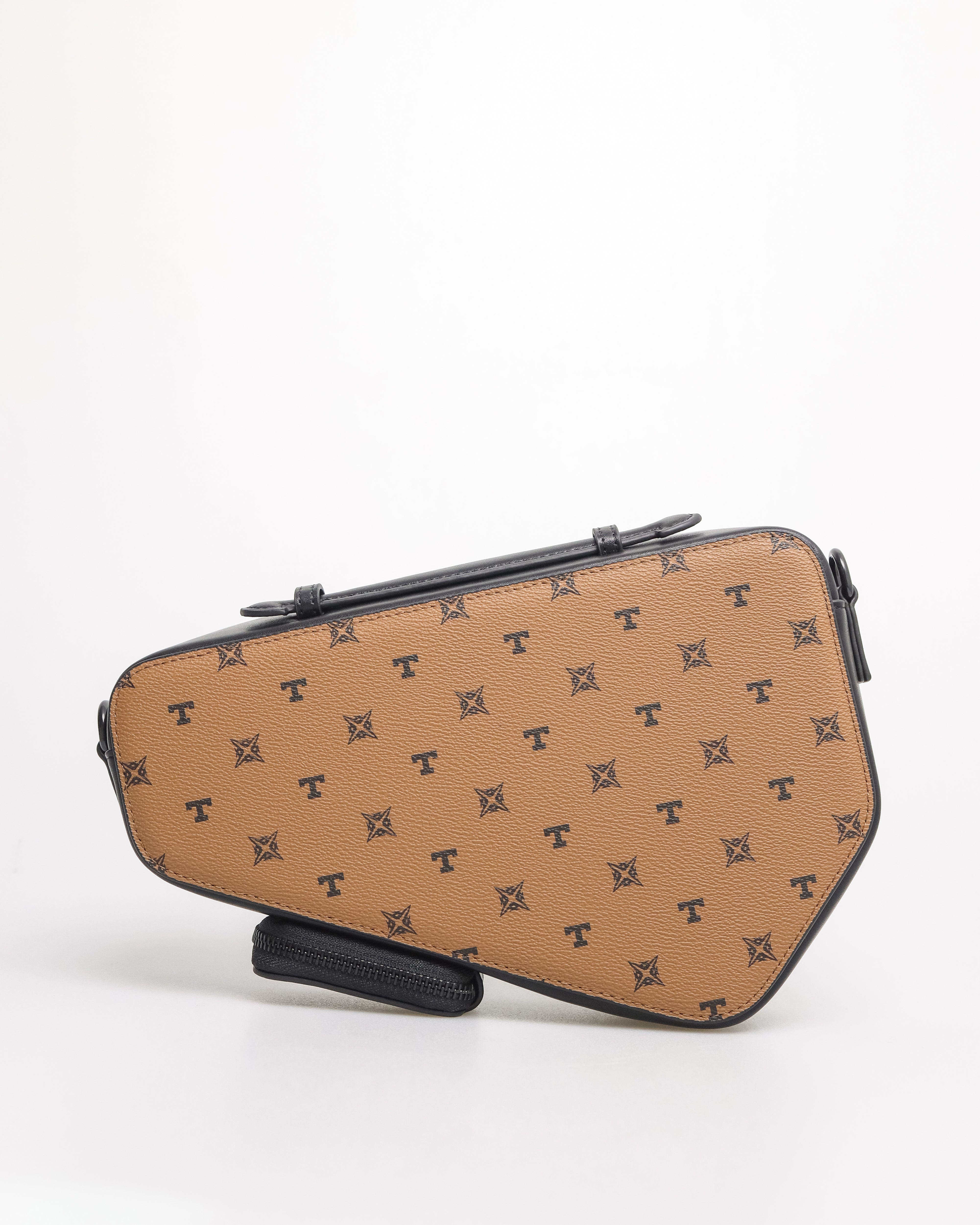 Tomaz NT-TZ447 Monogram Men's Saddle Bag (Tan)