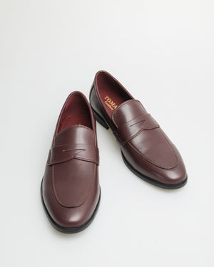 
                  
                    Load image into Gallery viewer, Tomaz HF059 Men&amp;#39;s Penny Loafer (Wine)
                  
                