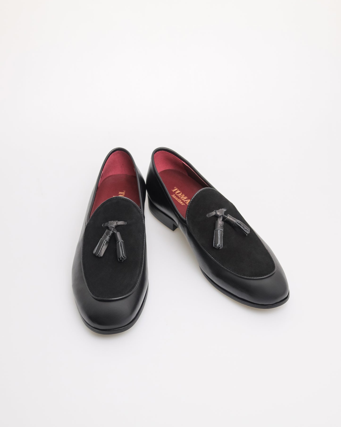 Tomaz HF093 Men's Tassel Loafers (Black)